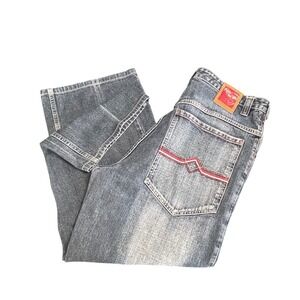 Paco Jeans Mens 34x26 Blue Baggy Wide Leg Y2K Skate Streetwear Denim Pants